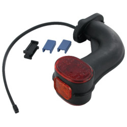 Gabaritinis žibintas RH 12V, raudonas/gintaras, užsukamas, Aspöck 313809017