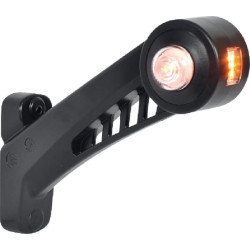 Žymeklis RH LED, apvalus, 12/24V, gintarinė/raudona/balta, užsukamas, 180x161mm, Waś 1400300567P