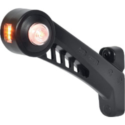 Žymėjimo lemputė LH LED, apvali, 12/24V, gintarinė/raudona/balta, užsukamas, 180x161mm, Waś 1400300567L