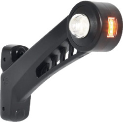 Žymėjimo lemputė LH LED, apvali, 12/24V, gintarinė/raudona/balta, užsukamas, 180x161mm, Waś 1400300567L