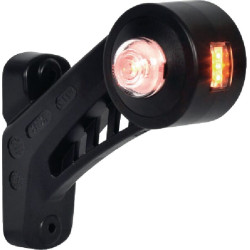 Žymeklis RH LED, apvalus, 12/24V, gintarinė/raudona/balta, užsukamas, 130x131mm, Waś 1400300569P