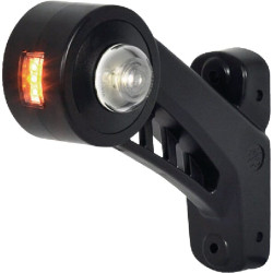 Žymeklis RH LED, apvalus, 12/24V, gintarinė/raudona/balta, užsukamas, 130x131mm, Waś 1400300569P