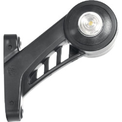 Žymeklis LH LED, apvalus, 12/24V, gintarinė/raudona/balta, užsukamas, 130x131mm, Waś 1400300569L