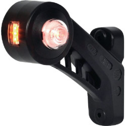 Žymeklis LH LED, apvalus, 12/24V, gintarinė/raudona/balta, užsukamas, 130x131mm, Waś 1400300569L