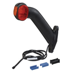 Gabaritinis žibintas LH 12V, raudonas/gintaras, užsukamas, Aspöck 313409017