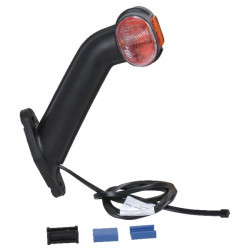 Gabaritinis žibintas LH 12V, raudonas/gintaras, užsukamas, Aspöck 313409017