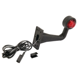 Žymeklis RH LED, apvalus, 12/24V, raudonas/skaidrus, varžtas 6SR0084LED175