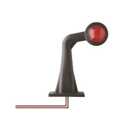 Žymeklis 5W, apvalus, 12/24V, raudona/balta, užsukamas, Ø 60mm, Geka SPL20