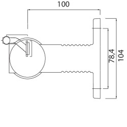 Šviesos diodas, apvalus, 12V, raudona/balta/oranžinė, varžtas ant nuolatinės srovės kištuko, Aspöck 313309027