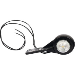 Žymeklis LED, apvalus, 12/24V, skaidrus, užsukamas, 100x52mm, Waś 1400300050