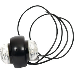 Žymeklis LED, apvalus, 12/24V, skaidrus, užsukamas, 100x52mm, Waś 1400300050