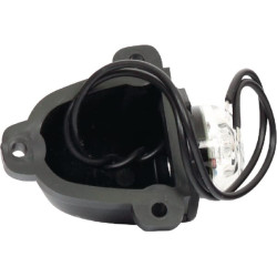 Šviesos diodas, apvalus, 12/24 V, baltas, užsukamas, 57,5x42x76 mm, Waś 1400690600