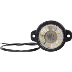 Žymeklis LED, citrininis, 12/24V, baltas, užsukamas, 80x60mm, Waś 1400300519