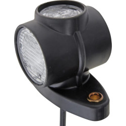 Žymeklis LED Superpoint III, apvalus, 24V, raudona/balta/oranžinė, varžtas ant nuolatinės srovės kištuko 313364007