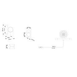Žymeklis LED Superpoint III, apvalus, 24V, raudona/balta/oranžinė, varžtas ant nuolatinės srovės kištuko 313364007