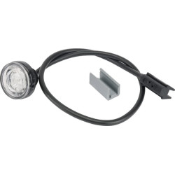 Žymeklis LED, apvalus, 12/24V, baltas, užsukamas, Monopoint II by Aspöck 316704067