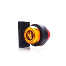 Galinis gabaritinis LED, fiksuotas, raudonas/oranžinis, 12-24V, 108x98x79mm LA30086