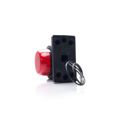 Galinis gabaritinis LED, fiksuotas, raudonas/oranžinis, 12-24V, 108x98x79mm LA30086