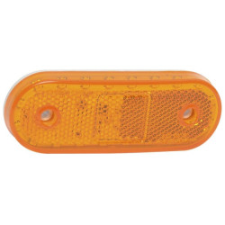 Žymeklis LED, stačiakampis, gintaro spalvos, užsukamas, 40x114mm, Waś 14003005340