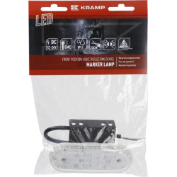 Žymeklis LED, stačiakampis, 12-24V, 114x40x25mm, Kramp LA30112