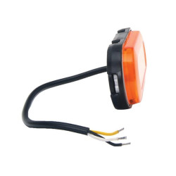 Žymeklis LED, su posūkio rodikliu, stačiakampis, 12-24V, 124x49x20mm, Kramp LA30154IND