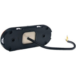 Žymeklis LED, su posūkio rodikliu, stačiakampis, 12-24V, 124x49x20mm, Kramp LA30154IND