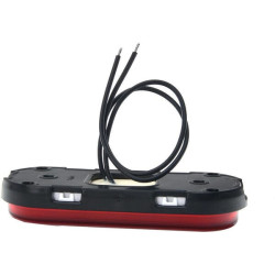 Žymeklis LED, stačiakampis, 12-24V, 124x49x20mm, Kramp LA30154R