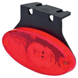 Žymeklis LED, ovalus, 12/24V, raudonas, užsukamas, 102x46mm, Waś 1400300310Z