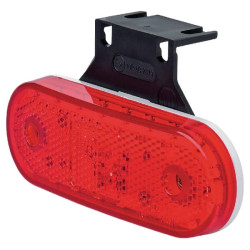 Žymeklis LED, stačiakampis, 12/24V, raudonas, užsukamas, 114x25x40mm, Waś 1400300535Z