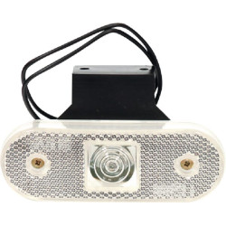 Žymeklis LED, stačiakampis, 12/24V, skaidrus, užsukamas, 113x63mm, Waś 14006905300