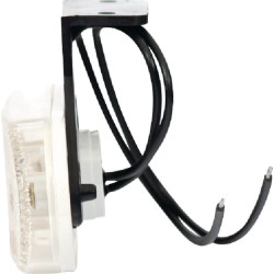 Žymeklis LED, stačiakampis, 12/24V, skaidrus, užsukamas, 113x63mm, Waś 14006905300