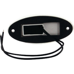 Žymeklis LED, ovalus, 12/24V, baltas, užsukamas, 102x46mm, Waś 1400300309P