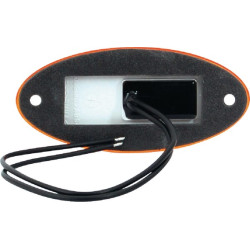 Žymeklis LED, ovalus, 12/24V, gintaras, užsukamas, 102x46mm, Waś 1400300308P