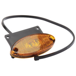 Žymeklis LED, ovalus, 12V, oranžinis, užsukamas, Aspöck 312369017