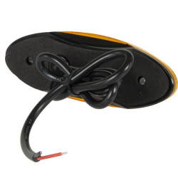 Žymeklis LED, ovalus, 12/24V, gintaras, užsukamas, Britax L4701LDV