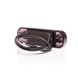 Šoninis žymeklis LED, oranžinis, stačiakampis, 12-24V, 84x24x10,4mm LA30099