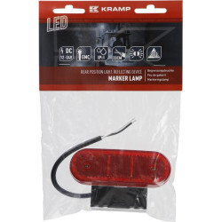 Žymeklis LED, stačiakampis, 12-24V, 114x40x25mm, Kramp LA30115