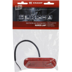 Žymeklis LED, stačiakampis, 12-24V, 114x40x25mm, Kramp LA30116