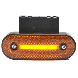 Žymeklis LED, su posūkio rodikliu, stačiakampis, 12-24V, 115.3x41.3x20mm, Kramp LA30155IND