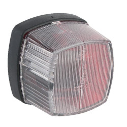 Kvadratinis žymeklis, 12V, raudona/balta, užsukamas, Plokščias kištukas, Geka SP621