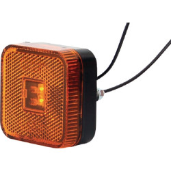 Žymeklis LED, kvadratinis, 12-24V, 65x65x28mm, Kramp LA30122