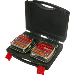 Belaidžio apšvietimo rinkinys LED, kvadratinis, 12V, ličio jonų, magnetinis, 110x103, 7 kontaktų kištukas, Kramp LA60035