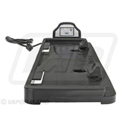 Valstybinio numerio laikiklis LED, plokštei 520x110mm, 12-24V, stačiakampis, click connect sistema (Jaeger) VLC2398