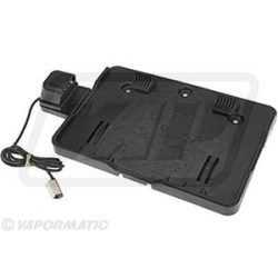 Valstybinio numerio laikiklis LED, 12-24V, kvadratinis, click connect sistema (Jaeger) VLC2399