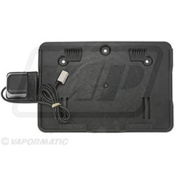 Valstybinio numerio laikiklis LED, 12-24V, kvadratinis, click connect sistema (Jaeger) VLC2399