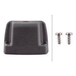 Valstybinio numerio apšvietimas LED, stačiakampis, 12V, skaidrus, užsukamas, 93x63x66,2 mm, ašmenų gnybtų įvorė, 4 šviesos dioda