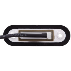 Valstybinio numerio apšvietimas LED, 0,50 W, stačiakampis, 12/24/10/33 V, skaidrus, užsegamas, 79x2 LED, Hella 2KA959640102