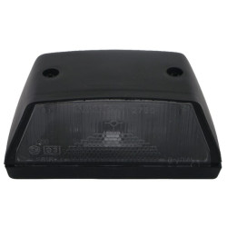 Valstybinio numerio ženklo šviesa stačiakampė, balta, užsegama, 107x55x57mm 488490