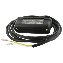 Valstybinio numerio ženklo apšvietimas stačiakampis, juodas, užsukamas, 2 kontaktų, Cobo 02741000