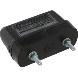 Valstybinio numerio apšvietimas 5W, stačiakampis, 12V, juodas, užsukamas, 85x49mm, Regpoint I by Aspöck 261200007